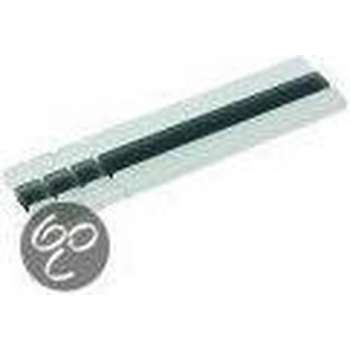 Listello Stick mozaiek wit/zwart 4,8x19,5 cm -  Mix Prijs per 1 stuk.