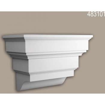 Console Profhome 483101 Exterieur lijstwerk Sierelement Gevelelement toscaans stijl wit