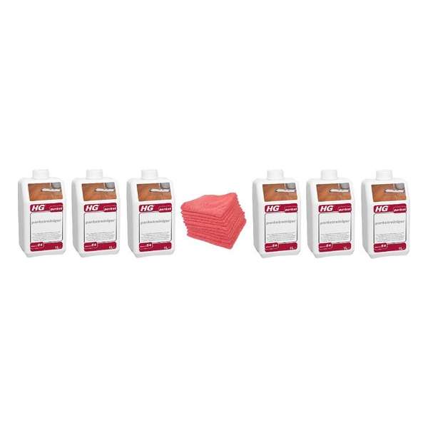 HG parketreiniger (HG product 54) Doos 6 Stuks + 10 Microvezeldoeken