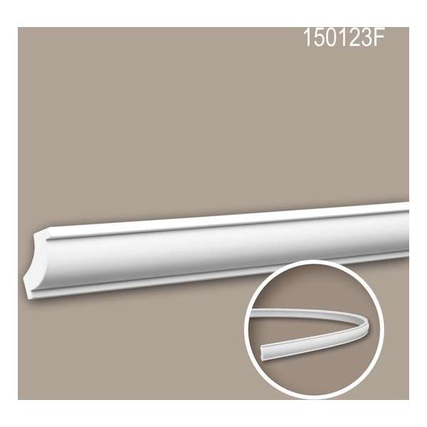 Kroonlijst 150123F Profhome Sierlijst flexibele lijst Lijstwerk tijdeloos klassieke stijl wit 2 m Kroonlijst 150123F Profhome Sierlijst flexibele lijst Lijstwerk tijdeloos klassieke stijl wit 2 m