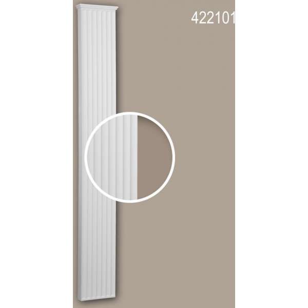 Pilaster schacht Profhome 422101 Gevelelement Pilaster Wandpijler Exterieur lijstwerk Dorische stijl wit Pilaster schacht Profhome 422101 Gevelelement Pilaster Wandpijler Exterieur lijstwerk Dorische stijl wit