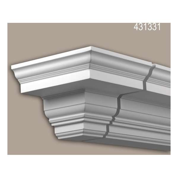Eindelement Profhome 431331 Gevellijst Sierelement Gevelelement neo-classicisme stijl wit Eindelement Profhome 431331 Gevellijst Sierelement Gevelelement neo-classicisme stijl wit