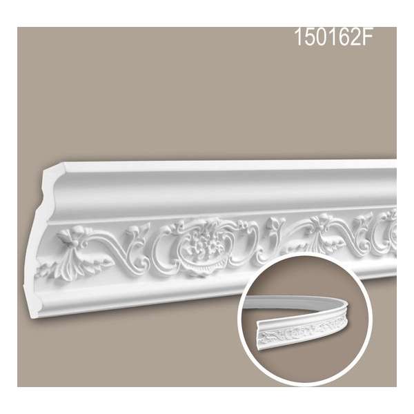 Kroonlijst 150162F Profhome Sierlijst flexibele lijst Lijstwerk neo-renaissance stijl wit 2 m Kroonlijst 150162F Profhome Sierlijst flexibele lijst Lijstwerk neo-renaissance stijl wit 2 m