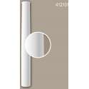 Volle zuilen schacht Profhome 412101 Gevellijst Zuil Gevelelement toscaans stijl wit