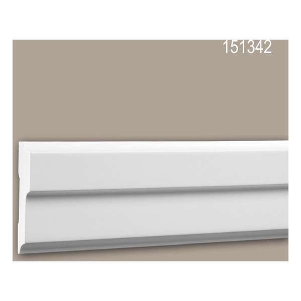 Wandlijst 151342 Profhome Lijstwerk Sierlijst modern design wit 2 m Wandlijst 151342 Profhome Lijstwerk Sierlijst modern design wit 2 m