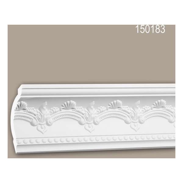 Kroonlijst 150183 Profhome Sierlijst Lijstwerk neo-empire stijl wit 2 m Kroonlijst 150183 Profhome Sierlijst Lijstwerk neo-empire stijl wit 2 m