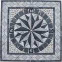 Mozaiek medallion windroos 67 x 67