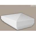 Half pilaarpet Profhome 476111 Exterieur lijstwerk Balustrade Gevelelement neo-classicisme stijl wit