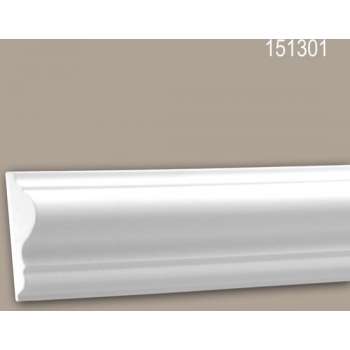 Wandlijst 151301 Profhome Lijstwerk Sierlijst neo-classicisme stijl wit 2 m