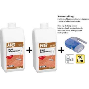HG tegelbeschermer - 2 stuks - Gratis Knijpkat - Gratis Zaklamp