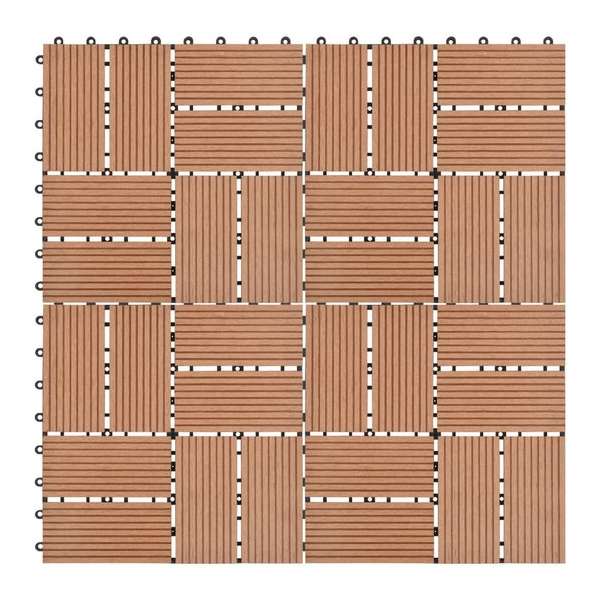 11 st Terrastegel 30x30 cm 1 m² HKC bruin 11 st Terrastegel 30x30 cm 1 m² HKC bruin