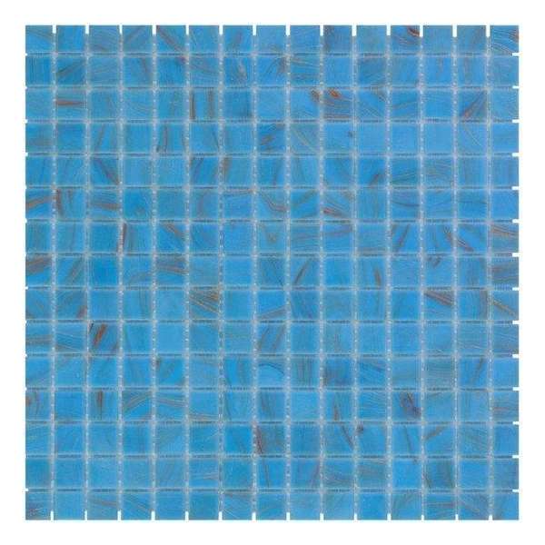 1,04m² - Mozaiek Tegels - Amsterdam Vierkant Licht Blauw/Goud 2x2 1,04m² - Mozaiek Tegels - Amsterdam Vierkant Licht Blauw/Goud 2x2
