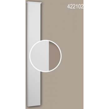 Pilaster schacht Profhome 422102 Gevelelement Pilaster Wandpijler Exterieur lijstwerk toscaans stijl wit