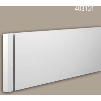 Eindelement Profhome 403131 Exterieur lijstwerk Sierelement Gevelelement modern design wit