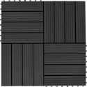22 st Terrastegels 30x30 cm 2 m² HKC zwart