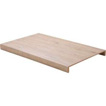 Traprenovatie overzettreden met neus (2 stuks) | PVC toplaag | Geborsteld eik | 100 x 60 cm