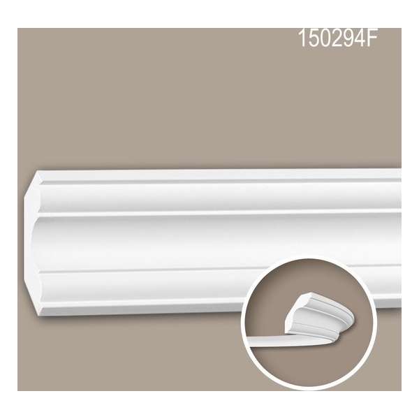 Kroonlijst 150294F Profhome Lijstwerk flexibele lijst Sierlijst neo-classicisme stijl wit 2 m Kroonlijst 150294F Profhome Lijstwerk flexibele lijst Sierlijst neo-classicisme stijl wit 2 m