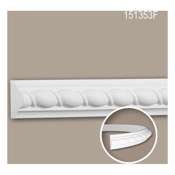 Wandlijst 151353F Profhome Lijstwerk flexibele lijst Sierlijst neo-empire stijl wit 2 m Wandlijst 151353F Profhome Lijstwerk flexibele lijst Sierlijst neo-empire stijl wit 2 m