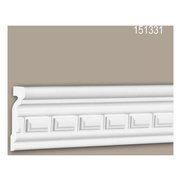 Wandlijst 151331 Profhome Lijstwerk Sierlijst neo-classicisme stijl wit 2 m Wandlijst 151331 Profhome Lijstwerk Sierlijst neo-classicisme stijl wit 2 m
