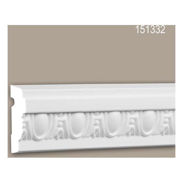 Wandlijst 151332 Profhome Lijstwerk Sierlijst neo-classicisme stijl wit 2 m