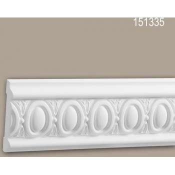Wandlijst 151335 Profhome Lijstwerk Sierlijst neo-classicisme stijl wit 2 m