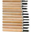 Houtsnijwerk gereedschap – houtsnij set - Wood carving - hout - gereedschap - hout bewerking - gutsen set  - 12 stuks