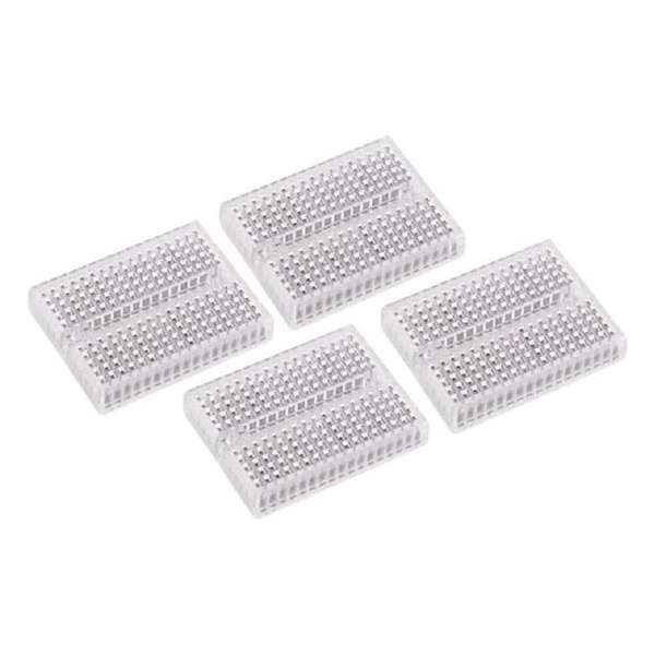 Set Mini Breadboards - 170 Insteekpunten - 4 St.