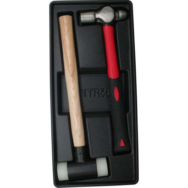 Hofftech Gevulde Gereedschapswagen-Tray Uitdeukhamerset (2 Delig) Hofftech Gevulde Gereedschapswagen-Tray Uitdeukhamerset (2 Delig)