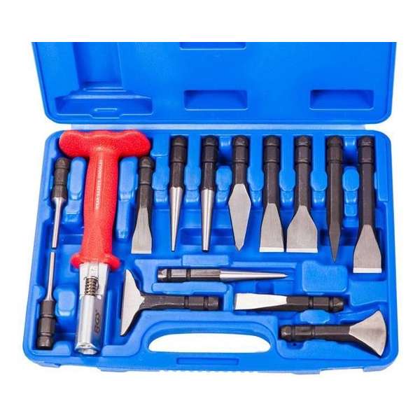 BGS koudbeitel & drevel set 15-delig BGS koudbeitel & drevel set 15-delig