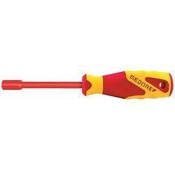 Gedore VDE 2133 13 Steeksleutel schroevendraaier VDE Sleutelbreedte: 13 mm Sleutelbreedte (inch): 1/2 inch Koplengte: 125 mm