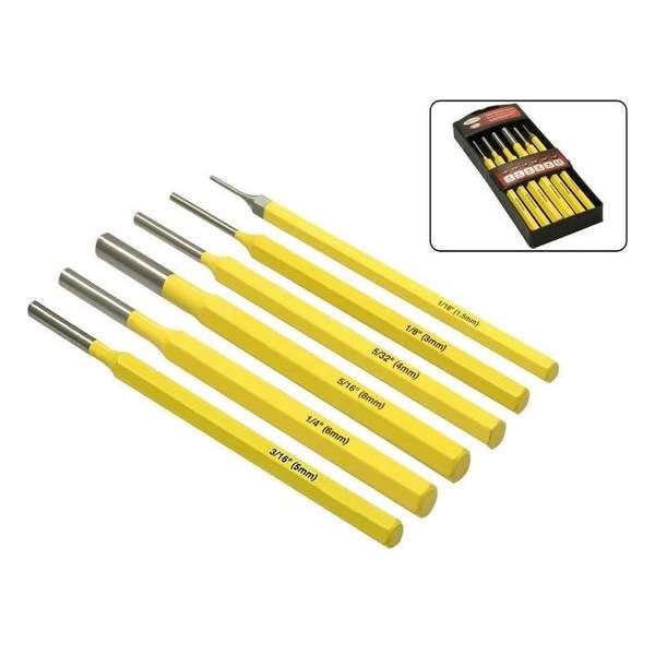 Hofftech Drevel Center Set 1.5 mm - 8 mm Chroom-Vanadium Staal Hofftech Drevel Center Set 1.5 mm - 8 mm Chroom-Vanadium Staal