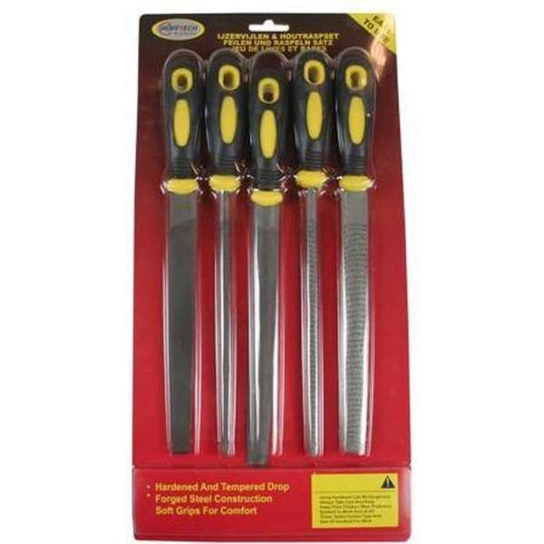 Hofftech IJzervijlen & Houtraspen Set (5 Delig) Hofftech IJzervijlen & Houtraspen Set (5 Delig)