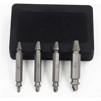Schroefverwijderset - Gereedschap - Schroeven - Roest - Remover - 4 Stuks - Schroeven Extractor - Houtbewerking