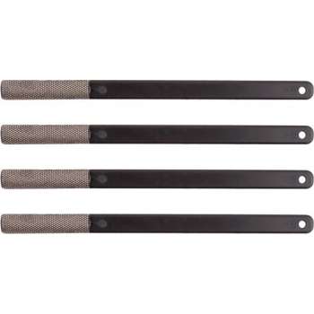KGS PRO Diamant-handvijlen, 4 stuks (43x12 mm, halfrond, Zwart (grit 120))