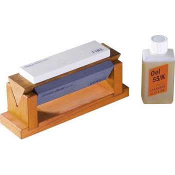 Professional-slijpstenen - 3 delige set 180/600/800 korrel + houder en olie