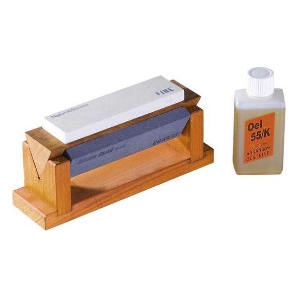 Professional-slijpstenen - 3 delige set 180/600/800 korrel + houder en olie