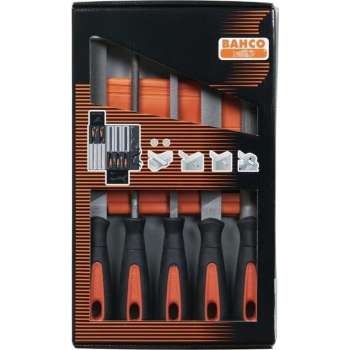 Bahco vijlenset 5 delig 10 inch basterd met hecht - 1-478-10-1-2