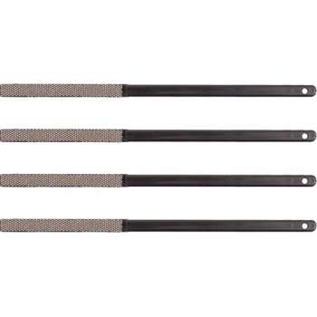 KGS PRO Diamant-handvijlen, 4 stuks (60x6 mm, plat, Zwart (grit 120))