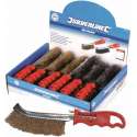 Silverline Staalborstel displaydoos, 24 stuks