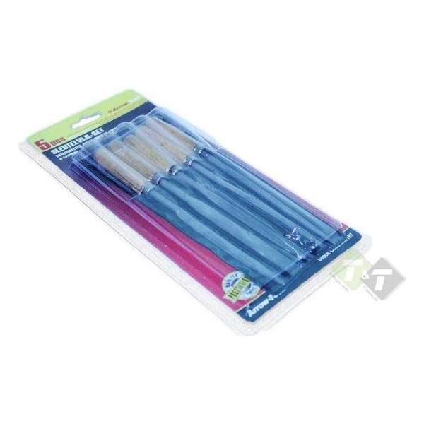 Sleutel vijlen, 5 delig, 170mm lengte, Arrow-Tech Sleutel vijlen, 5 delig, 170mm lengte, Arrow-Tech