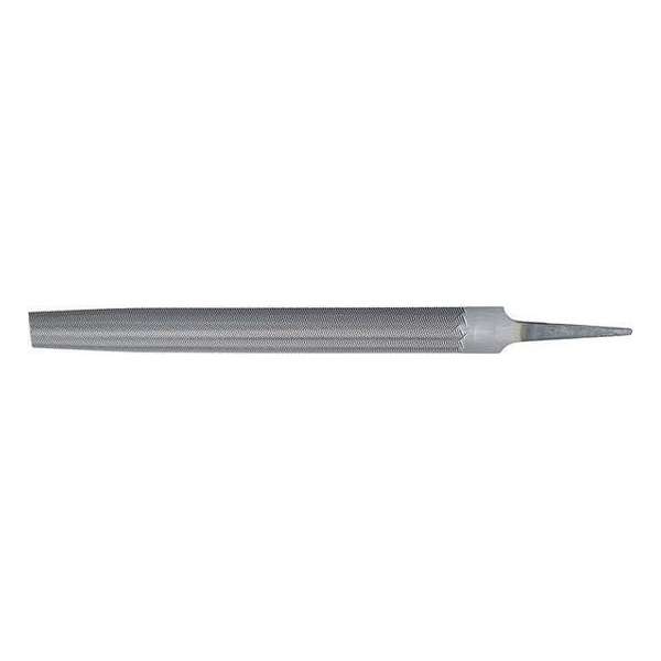 Werkplaatsvijl Kap 1 Staal DIN 7261/vorm E, halfrond, spits 250mm FORMAT