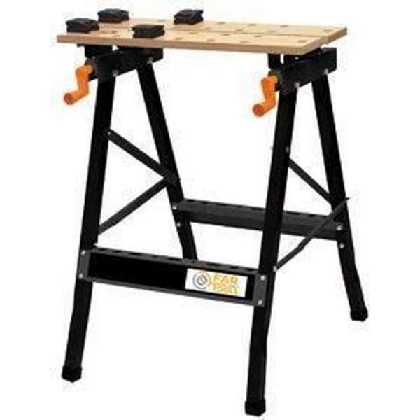FARTOOLS ONE - WB 100 Werkbank vouwhout en verstelbaar metaal - 120008 FARTOOLS ONE - WB 100 Werkbank vouwhout en verstelbaar metaal - 120008