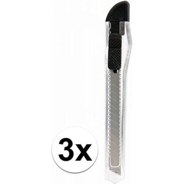3 breekmesjes 13,5 cm zwart 3 breekmesjes 13,5 cm zwart