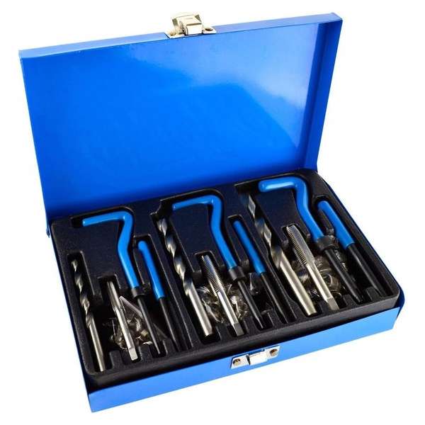 Helicoil set / schroefdraad reparatieset M6 t/m M10 88-delig Helicoil set / schroefdraad reparatieset M6 t/m M10 88-delig