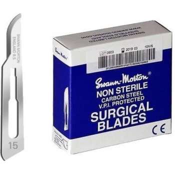 Swann Morton 0105 Scalpelmesje Chirurgie Mesjes - Non Steriel No.15