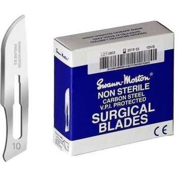 Swann Morton 0101 Scalpelmesje Chirurgie Mesjes - Non Steriel No.10