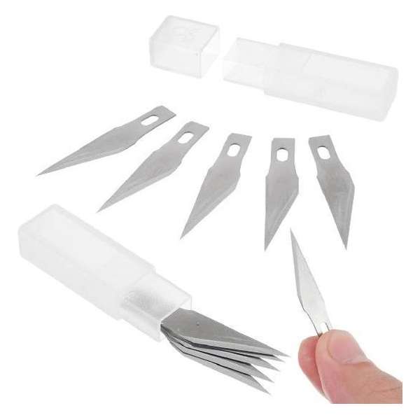 Hobby reserve mesjes Crafts-Too pakje 10 stuks nummer 11 voor standaard mes Hobby reserve mesjes Crafts-Too pakje 10 stuks nummer 11 voor standaard mes