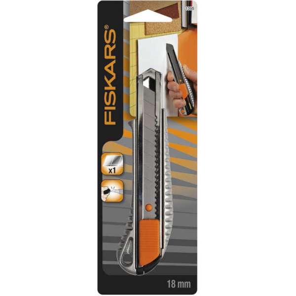 Fiskars Afbreekmes 18 Mm Zilver/oranje Fiskars Afbreekmes 18 Mm Zilver/oranje
