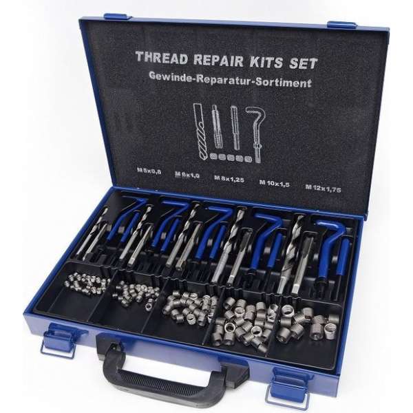 M5 - M12 Schroefdraad Reparatieset (Verlengde Draadbussen) (V-Coil - Helicoil) M5 - M12 Schroefdraad Reparatieset (Verlengde Draadbussen) (V-Coil - Helicoil)