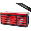 Ragnor Gereedschapskist Gevuld - 122-delig - 8 Lades - Rood, Zwart